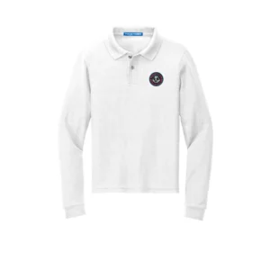 Pittsboro Embroidery Youth Long Sleeve Polo