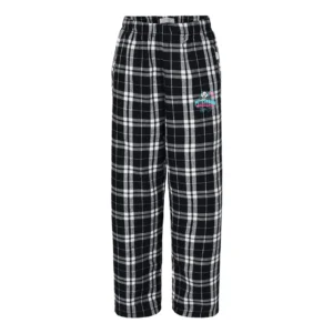 Pittsboro Panda Logo Youth Flannel Pants