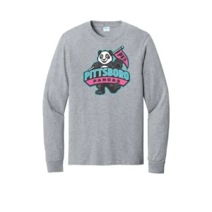 Pittsboro Panda Logo Adult Long Sleeves