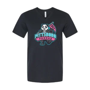 Pittsboro Panda Logo Adult V-Neck