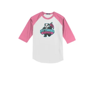 Pittsboro Panda Logo Youth Baseball Tee